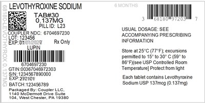 Label (68180 972 03 Levothyrox 0.137mg 67046 972 30)